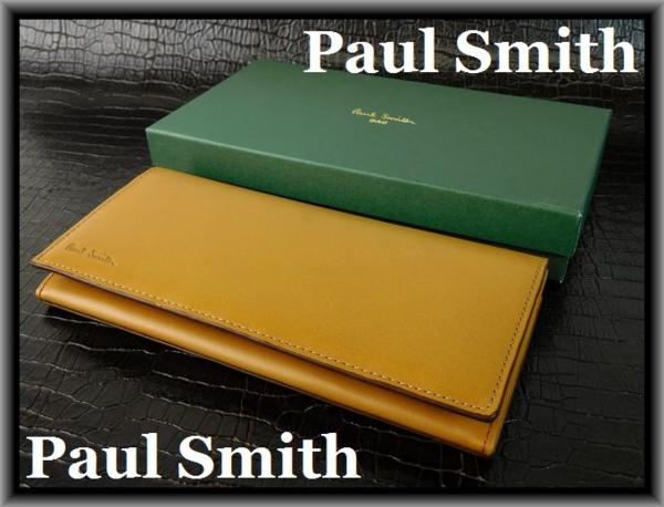 (B-7455)新品★ポールスミス★茶/オールドレザー/長財布/BT01