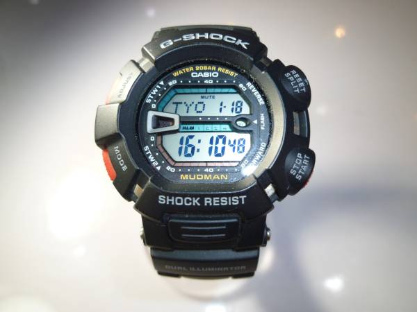 ☆美品☆CASIO G-SHOCK G-9000-1JF MUDMAN 腕時計 防塵