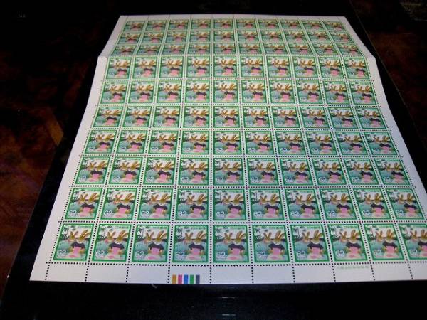 ■カラーマーク下・６２００円分・１シート・美品未使用■