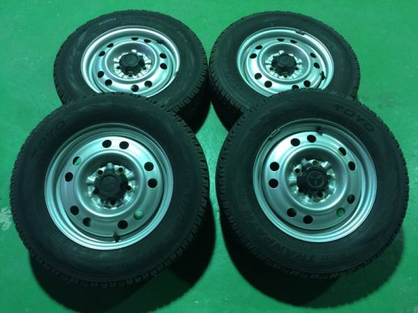 パジェロミニ 鉄ホイール スタッドレスタイヤ 4本セット 中古品