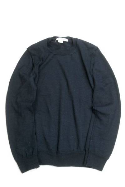 【人気セール，大得価】 COMME des GARCONS SHIRT コムデギャルソンシャツ 15AW Fully Fashioned Crew Neck Knit ハイゲージクルーネックニット M ネイビー /mm4011(Mサイズ)｜売買されたオークション情報、yahooの商品情報をアーカイブ 男性用