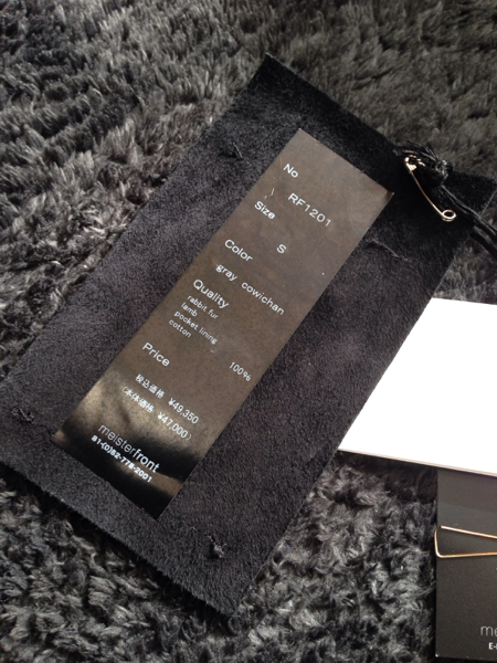 超美品！ACANTHUSアカンサスラビットファーＳ/BACKLASH wjk rabbit fur cowichan Acanthus 0 MORRIS&amp;Co