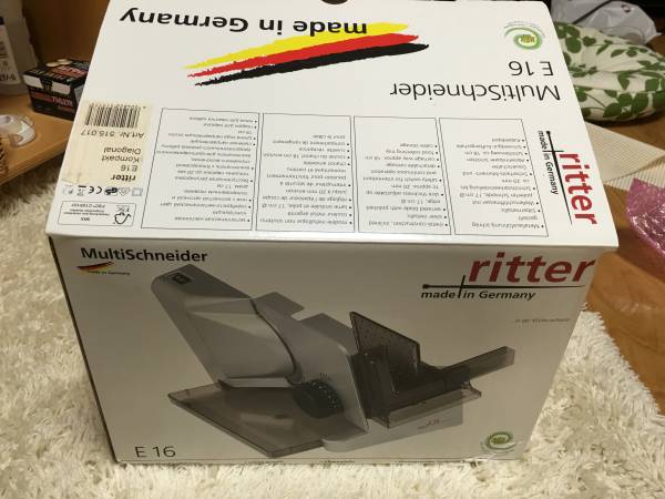 アルミランプ　2本セット売り ritter（リッター社） 電動スライサー E16 2014年にイタリア旅行で