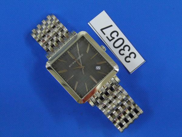 1-26宮33057　BURBERRY BU1711 メンズ 腕時計 スクエア