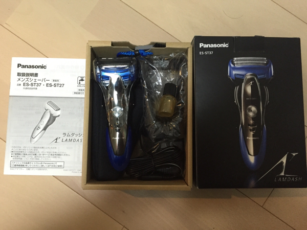 新品 未使用パナソニック ラムダッシュ ES-ST37-A [青]