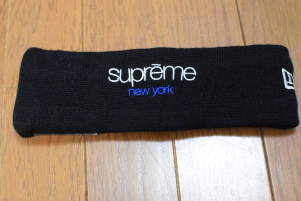 SupremeNew Era Classic Logo Headband Black ヘッドバンド 新品