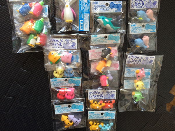 夢のある 海の仲間消しゴムまとめ売り