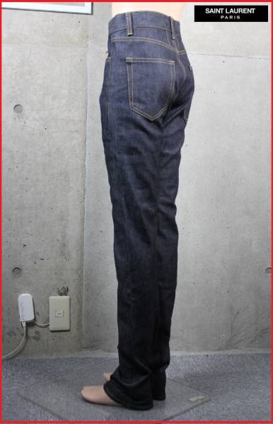 新品 サンローランパリ ノンウォッシュインディゴデニム 27 1円