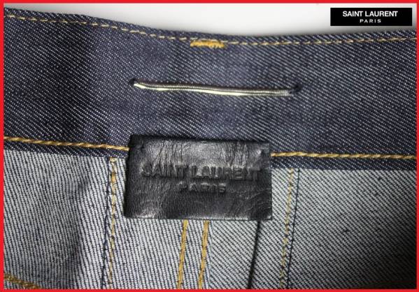 新品 サンローランパリ ノンウォッシュインディゴデニム 27 1円