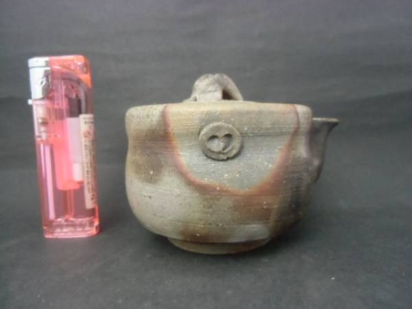 国内 正規品 コレクション☆備前焼☆宝瓶 鷹取閑山 陶印 急須 茶道具