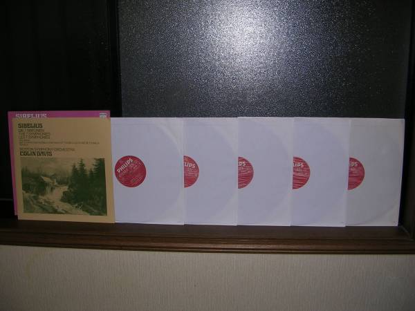 EU(蘭・PHILIPS)盤5枚組LPボックス　C.DAVIS、B.S.O.／SIBELIUS