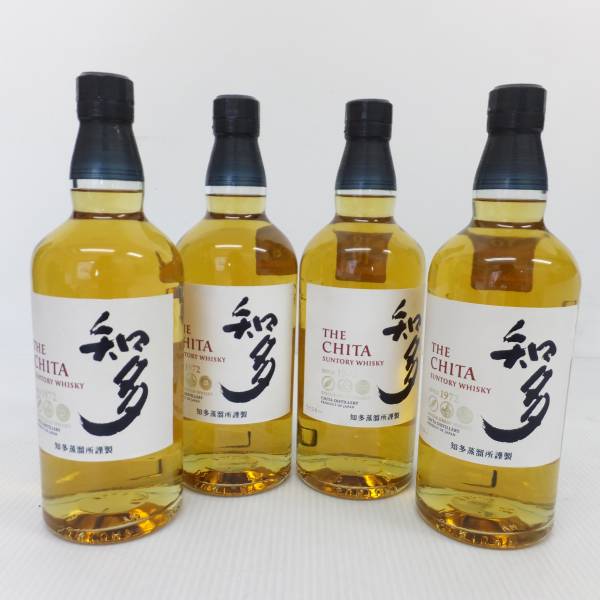 THE CHITAサントリー ウイスキー 知多 700ml 4本セット セット【知多】ウイスキー サントリー 700ml 4本 即決あり 飲料・酒