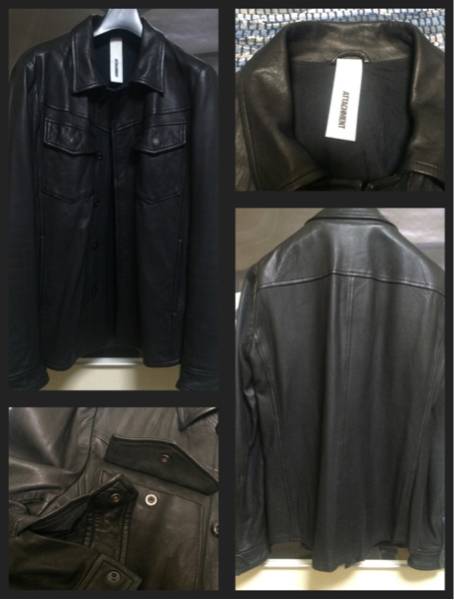 定価12万】美品 ATTACHMENT レザージャケット 再出品 アタッチメント