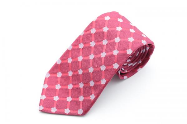 CHANEL シャネル ネクタイ シルク レッド 薔薇 ローズ