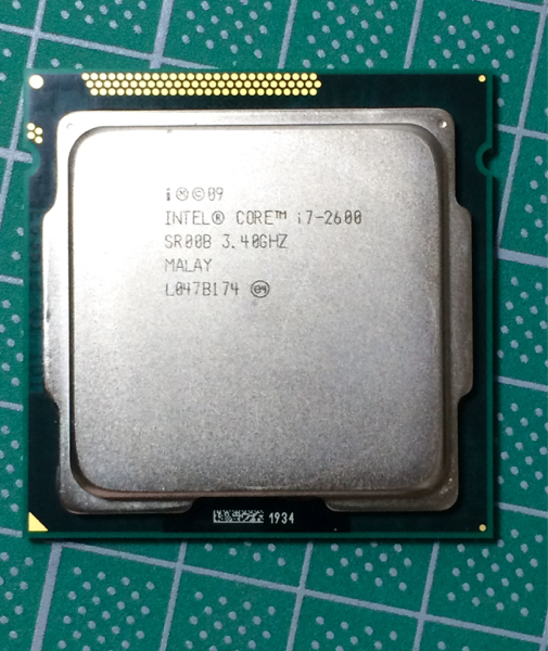 インテル i7-2600/SR00B/L2=4x256KB，L3=8M/3.4GHz 中古動作品