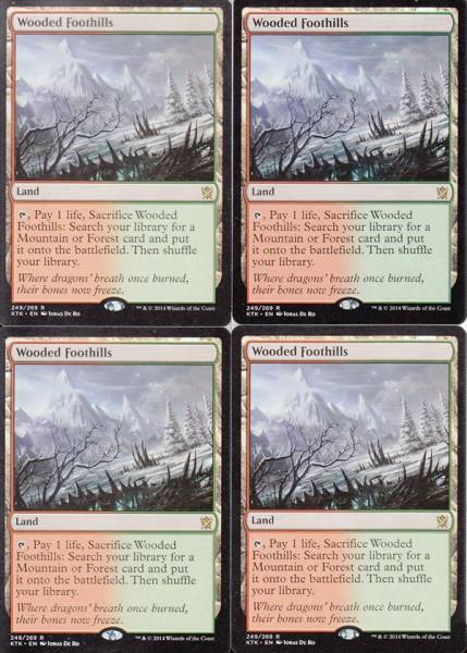 MTG/英語版/樹木茂る山麓4枚/レア EX]樹木茂る山麓⁄Wooded