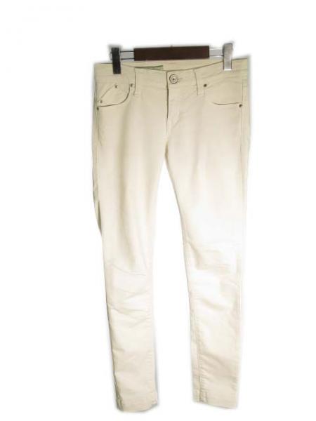 ダブルスタンダードパンツ スリム ストレッチ 白 38 160207