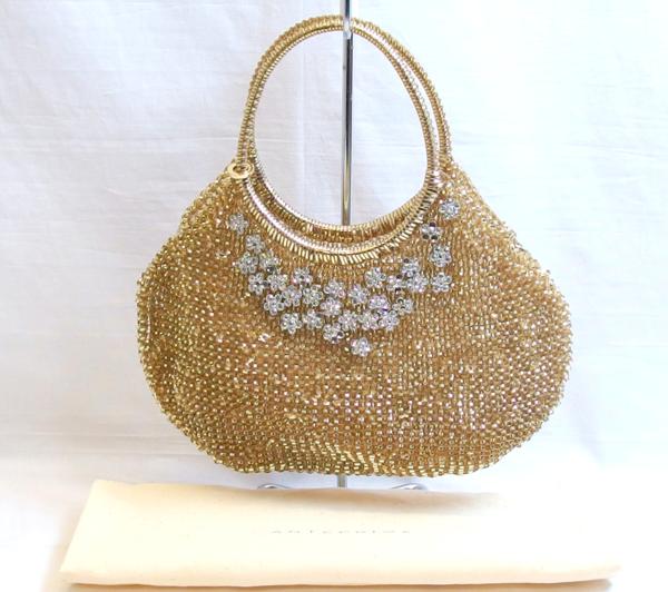 訳有◆アンテプリマ ワイヤーバッグ ゴールド◆