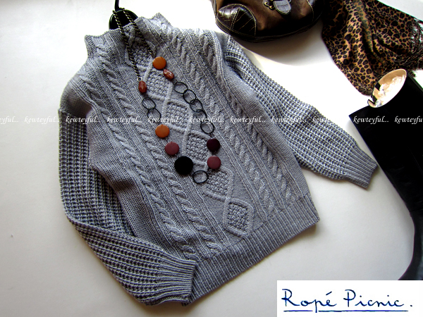 ■ロペピクニック■38ケーブルニット新品very滝沢眞規子２