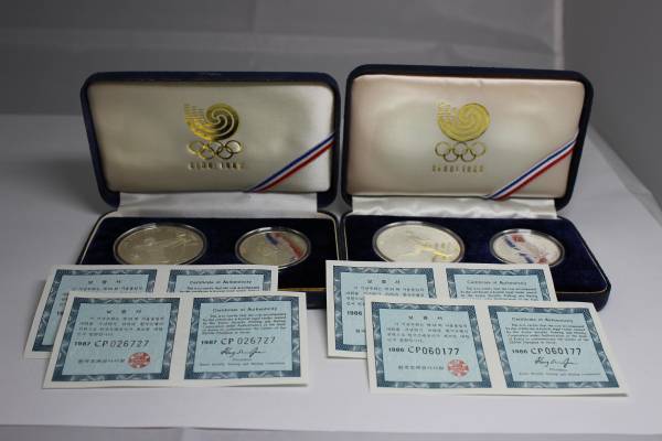 ソウルオリンピック 1988年 記念銀貨 10000/5000ウォン 2セット