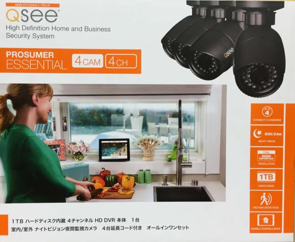 未使用 Q-see セキュリティ 監視システム QT914-4N4 カメラ4台