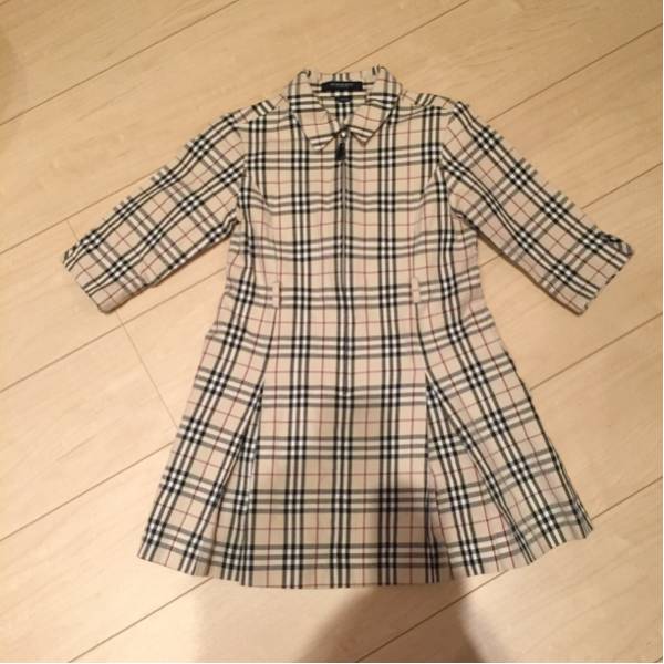 バーバリー 110 七分丈 ワンピース 未使用にちかい美品 サイズ110