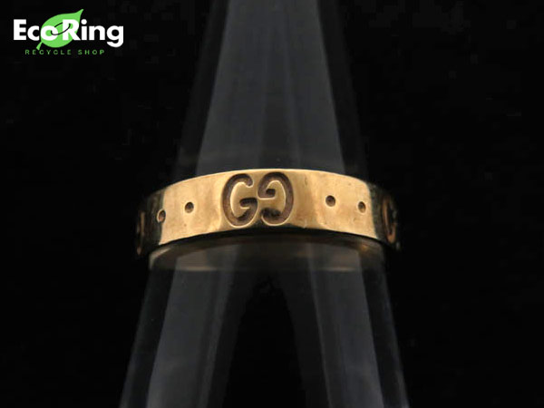 1円 グッチ K18YG アイコンリング HG877