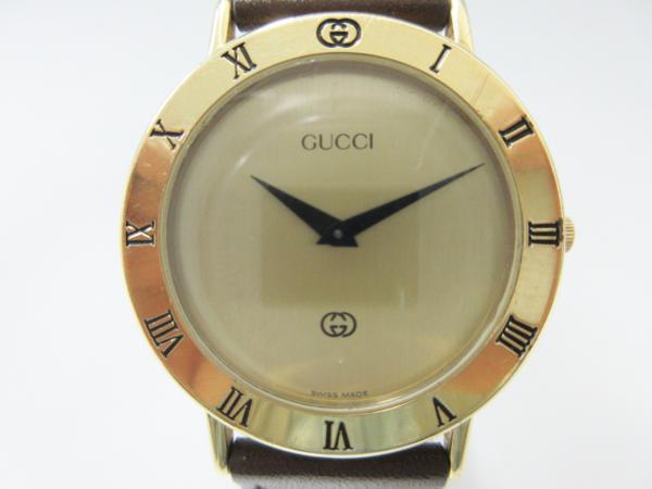 GUCCI グッチ メンズ クオーツ 3000M 腕時計 中古11横202