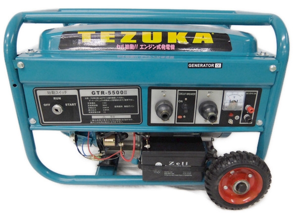 ジャンク TEZUKA GTR-5500II エンジン式 発電機 直Y1698892