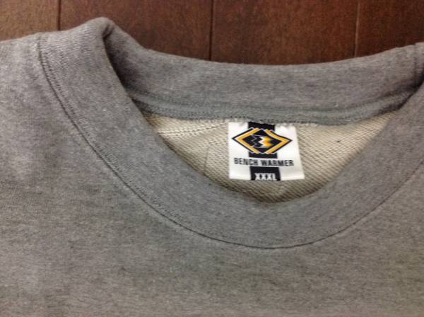 BENCH WARMER スゥエット XXXL グレー_2