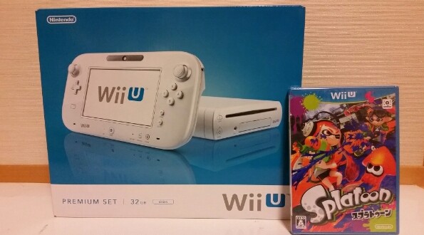 未開封新品Wii U 本体 プレミアムセット +スプラトゥーン 任天堂