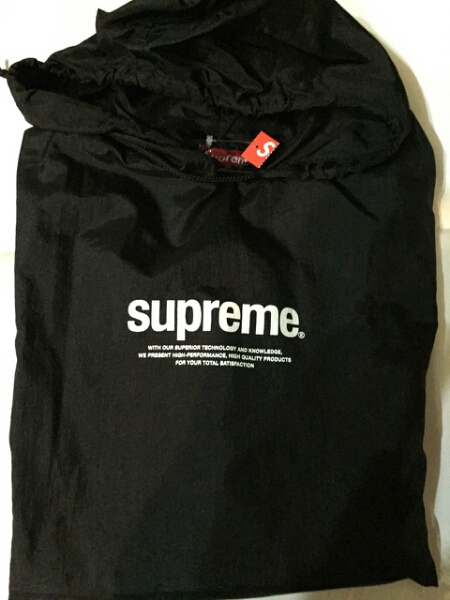 16SS Supreme Nylon Packable Poncho L 黒 ポンチョ し シュプリーム