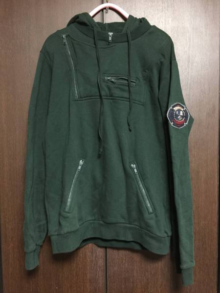 RAF BY RAF SIMONS ラフシモンズ 緑 パーカー M