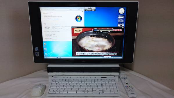 22型Wide+TV3波W録！LX/A70D Core2-2.4G 2G 500G Office Win7 ①