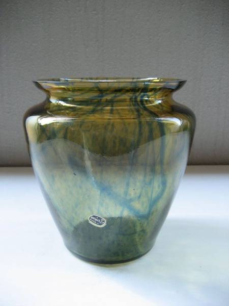 現代チェコボヘミアガラス BohemiaGlassworks 19cmH花瓶 チェコ