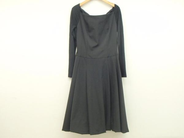 ◎FOXEYフォクシー 袖切り替え　プリーツストレッチワンピース40