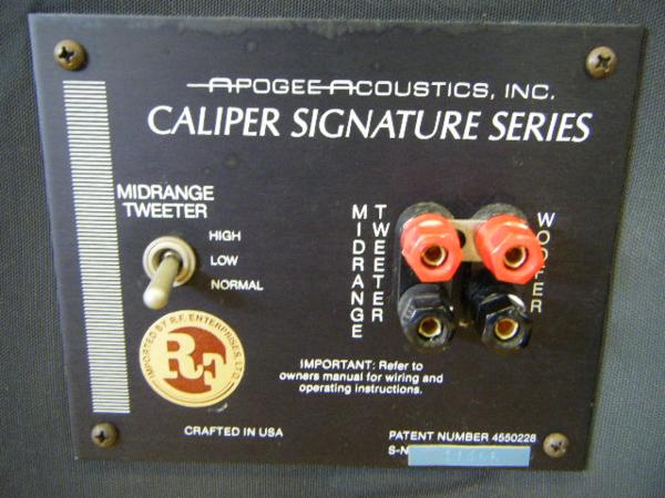 は1◇APOGEE アポジー CALIPER SIGNATURE 2wayスピーカー USA製