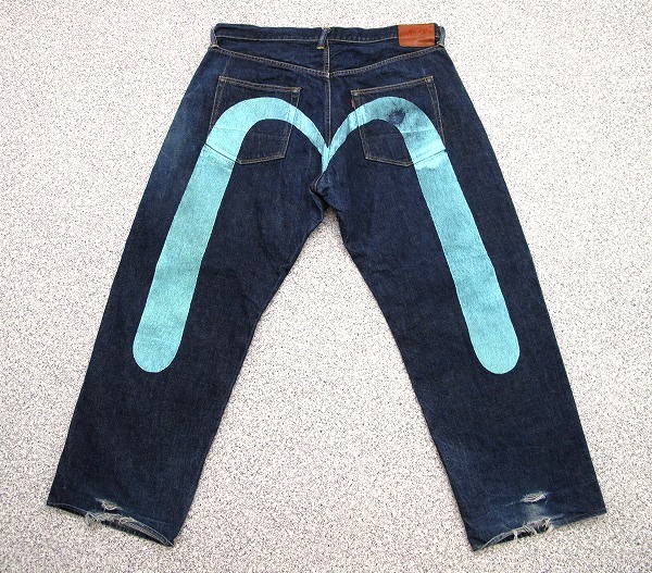 エヴィス エビス No2 LOT 2001 大黒 セルビッチデニムパンツ 未裾直 