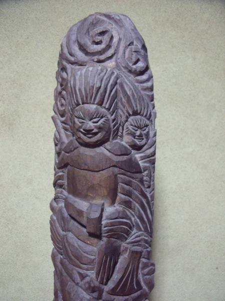 津田亮佳 椹古色 円空仏『両面宿儺』(小)