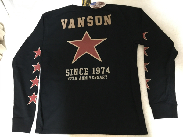 数量限定，定番】 新品☆ バンソン 長袖カットソー L ブラック 40周年 