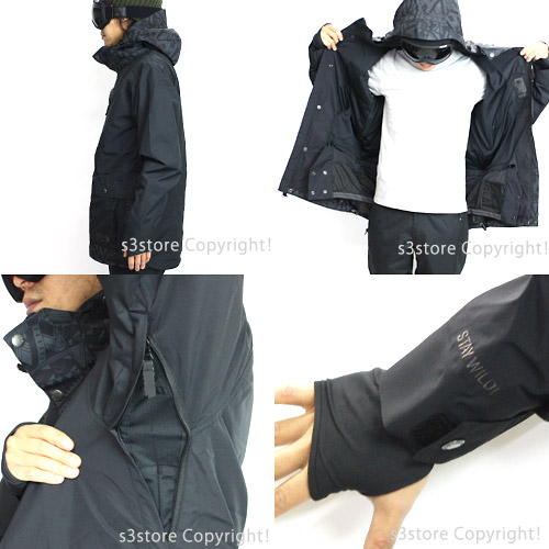 1円～ 16 AIRBLASTER BEAST YETI JACKET S.Blk M エアブラスター