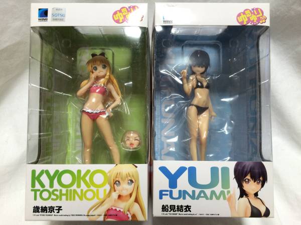 BEACH QUEENS ゆるゆり 歳納京子 船見結衣 2種セット【未開封品】 BEACH QUEENS ゆるゆり 船見結衣 & 歳納京子 2体セット 未開封 BEACH