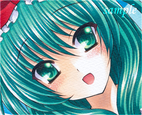 ★手描きイラスト/東方/鍵山雛/色紙★