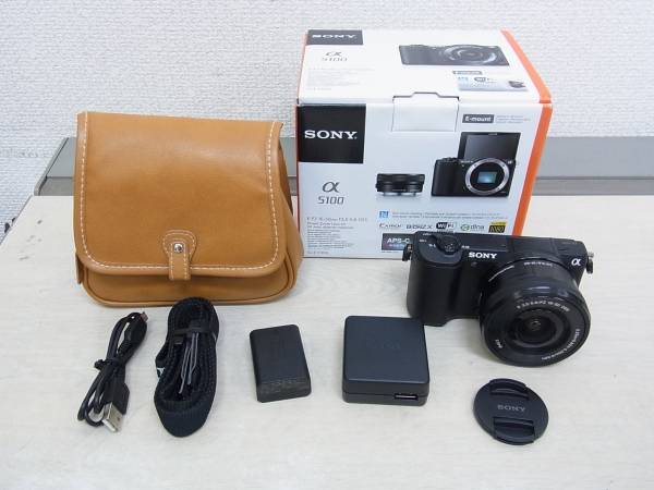 ■SONY■α5100 ILCE-5100L パワーズームレンズキットBK■中古■