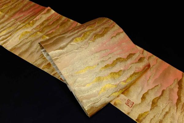 （abc)横山大観　雲海模様　袋帯 878-49