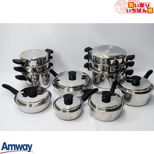 アムウェイ Amway 鍋 24ピースセット 24ピース | 美品アムウェイ鍋 