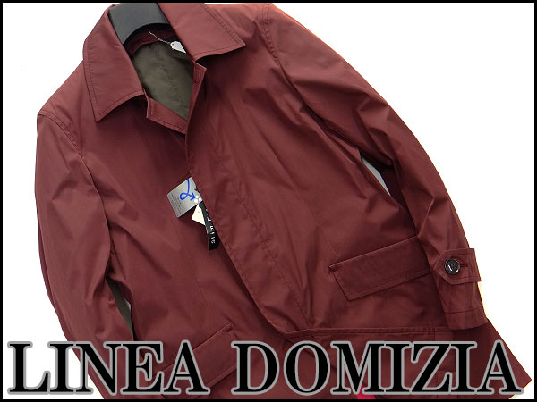 新品 レナウンLINEA DOMIZIA 春物撥水ライナーコートL赤★J22207
