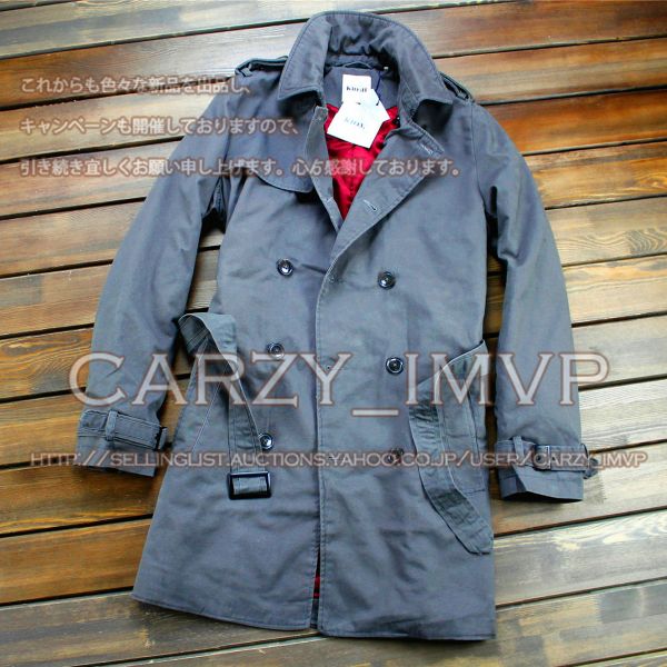 G5-欧米*KIOMI.中綿 ダブルボダン/ミリタリーマントコート XL