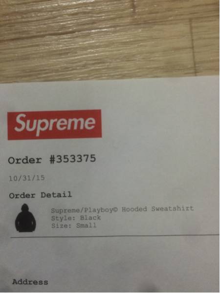 新品未使用 Supreme パーカー playboy s 黒 プレイボーイ