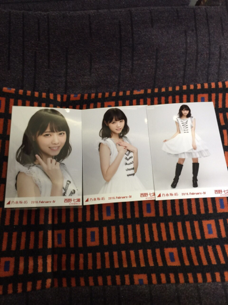 乃木坂46 生写真 クリスマスライブ衣装3 西野七瀬 3種コンプ